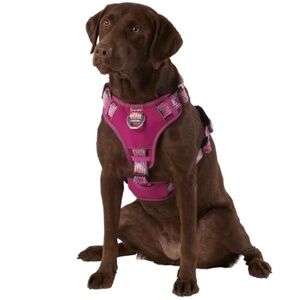 Arcadia Tail Quick-Dry Reflective Padded Dog Harness Size M Berry